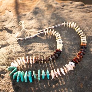 Vintage Turquoise and Spiny Oyster Necklace